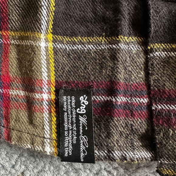 Lrg heavyweight plaid flannel long sleeve button up shirt - M - Picture 5 of 5